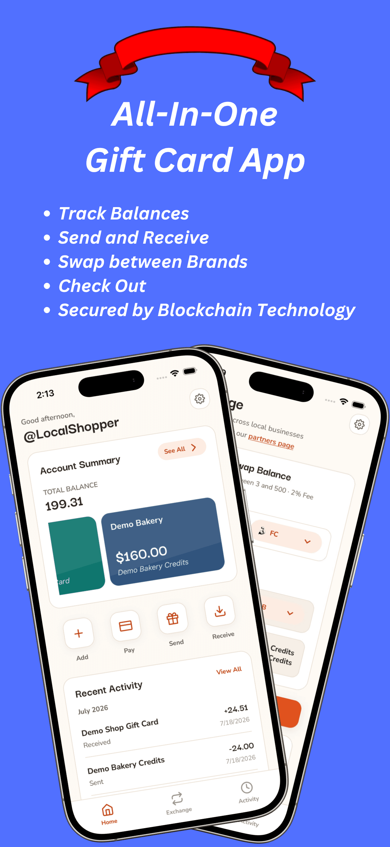 ScripLedger — all-in-one gift card app with account summary and balances