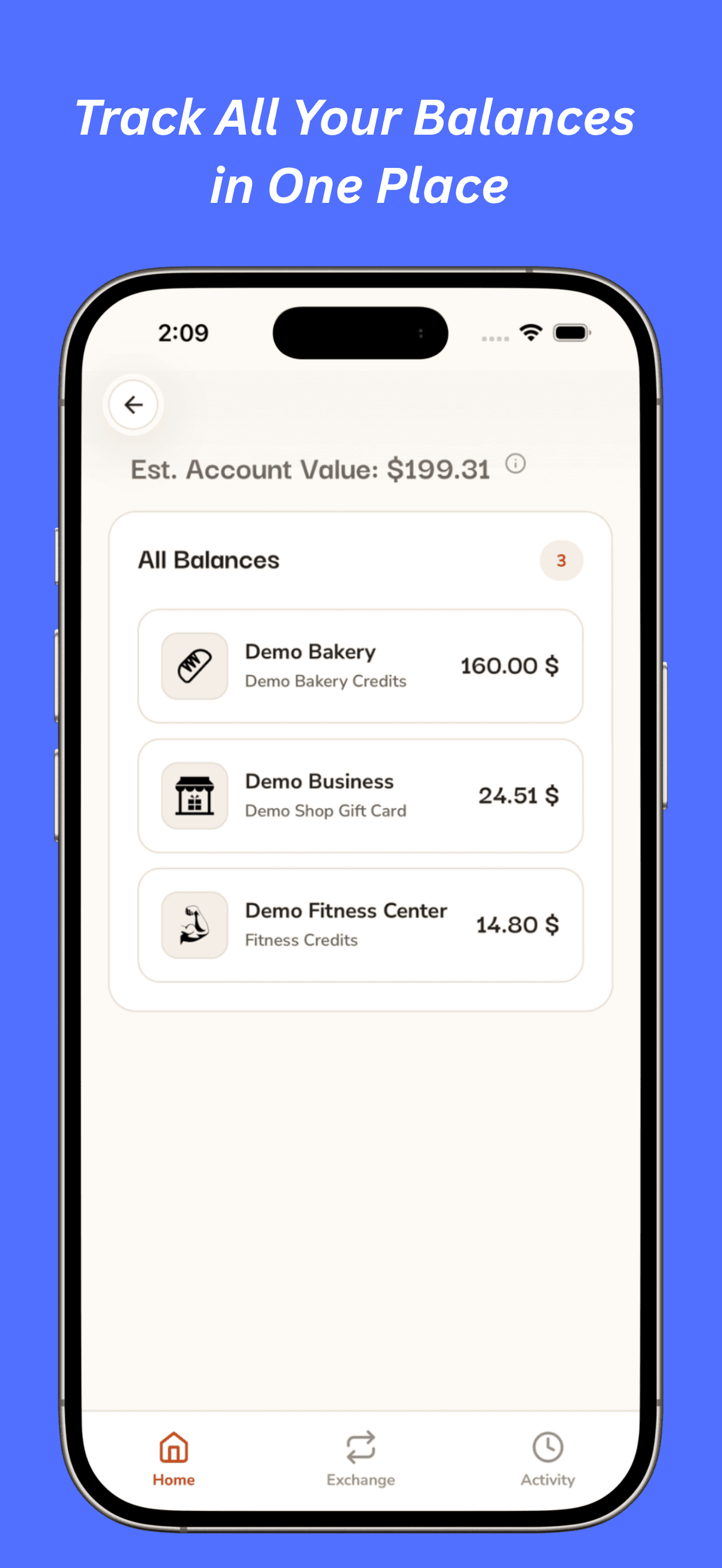 ScripLedger — sending and receiving gift card balances